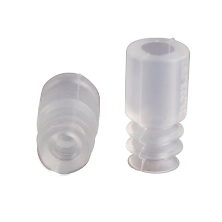 Fipa Bellows vacuum cup diam. 5 mm, Silicone transparent 21.005.057.2-LE